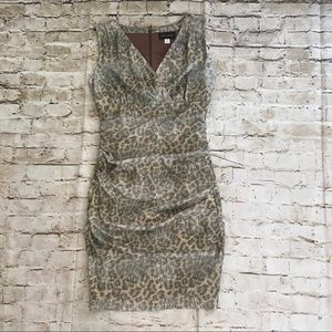 NWOT Mark Zunino animal prints sleeveless dress